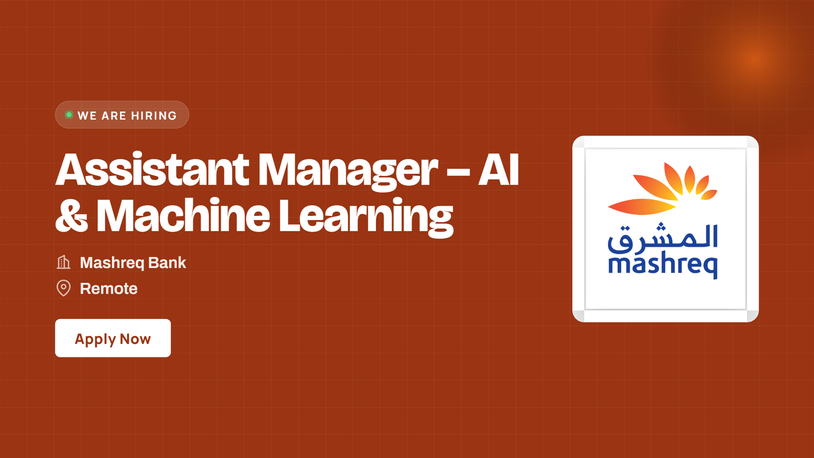 Mashreq Bank Jobs