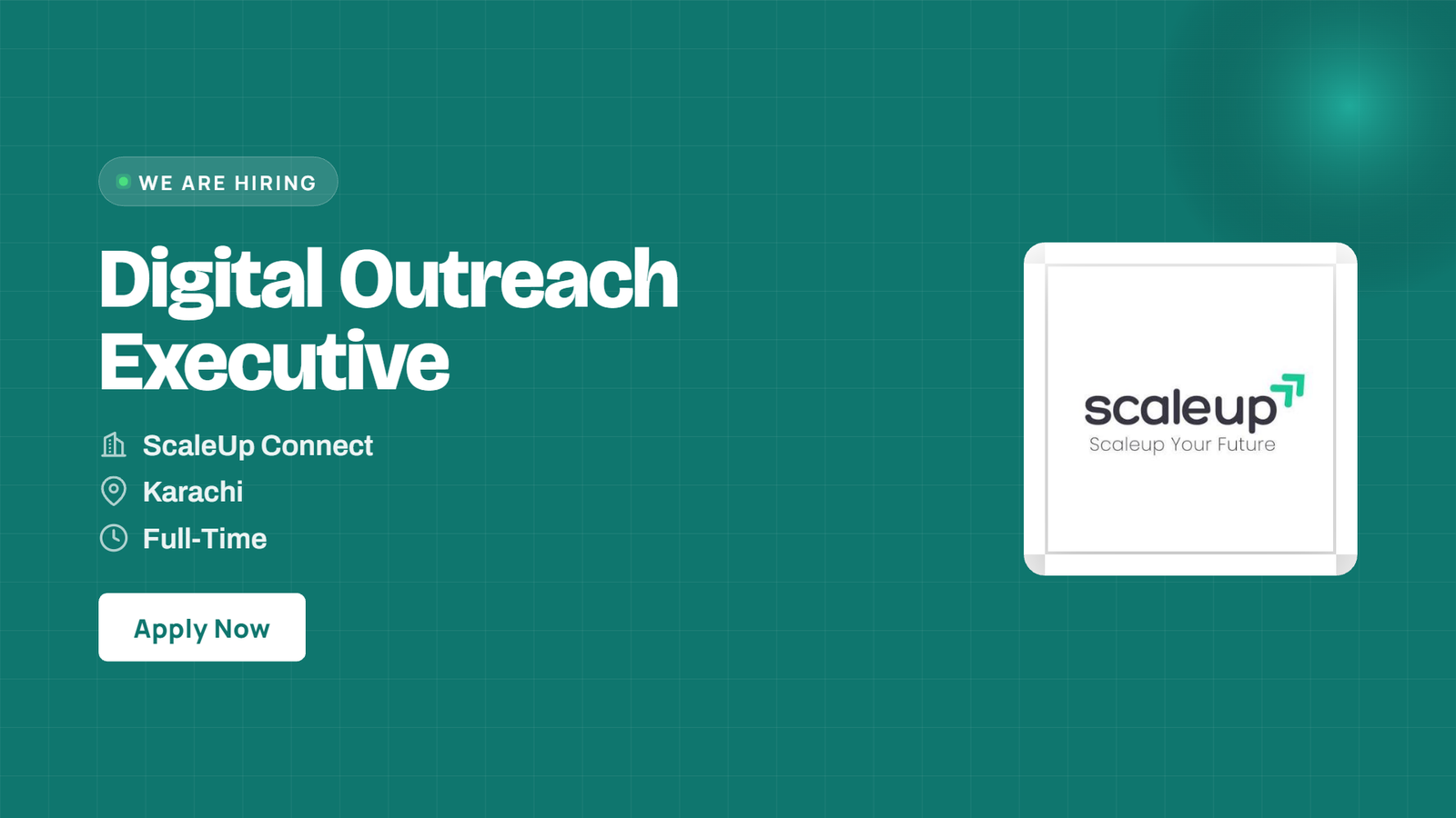 Digital Outreach Executive Jobs in Karachi 2026 - Scaleup Connect