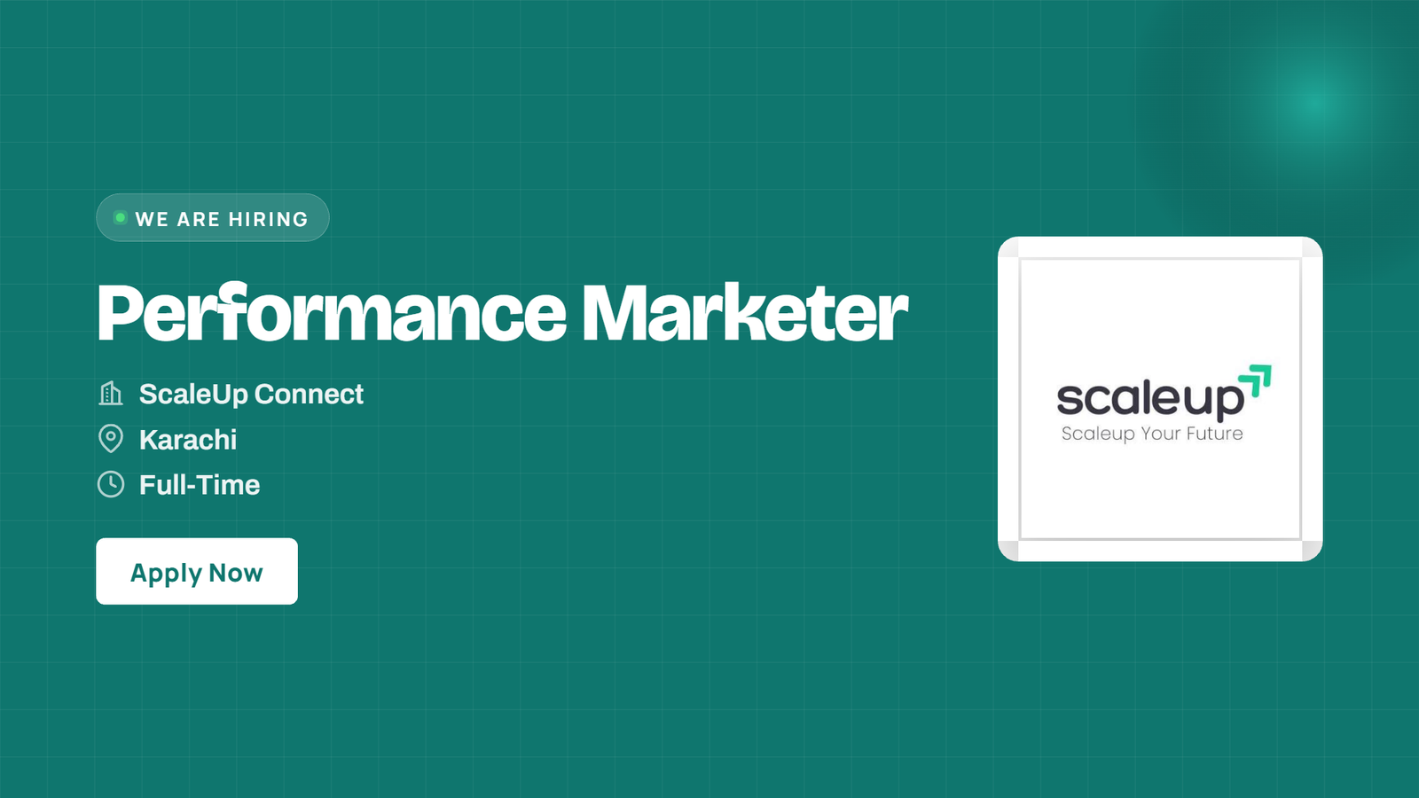 Performance Marketer Jobs in Karachi 2026 - Scaleup Connect