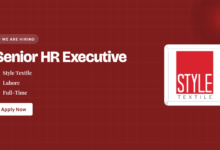 Style Textile Jobs 2026 - Senior HR Executive in Lahore