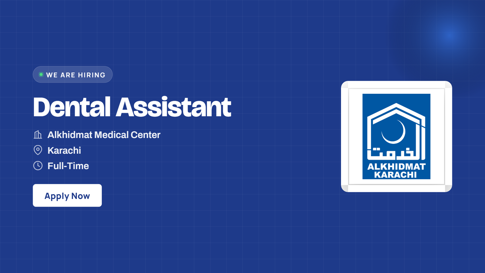 Alkhidmat Jobs 2026 - Dental Assistant in Malir Karachi