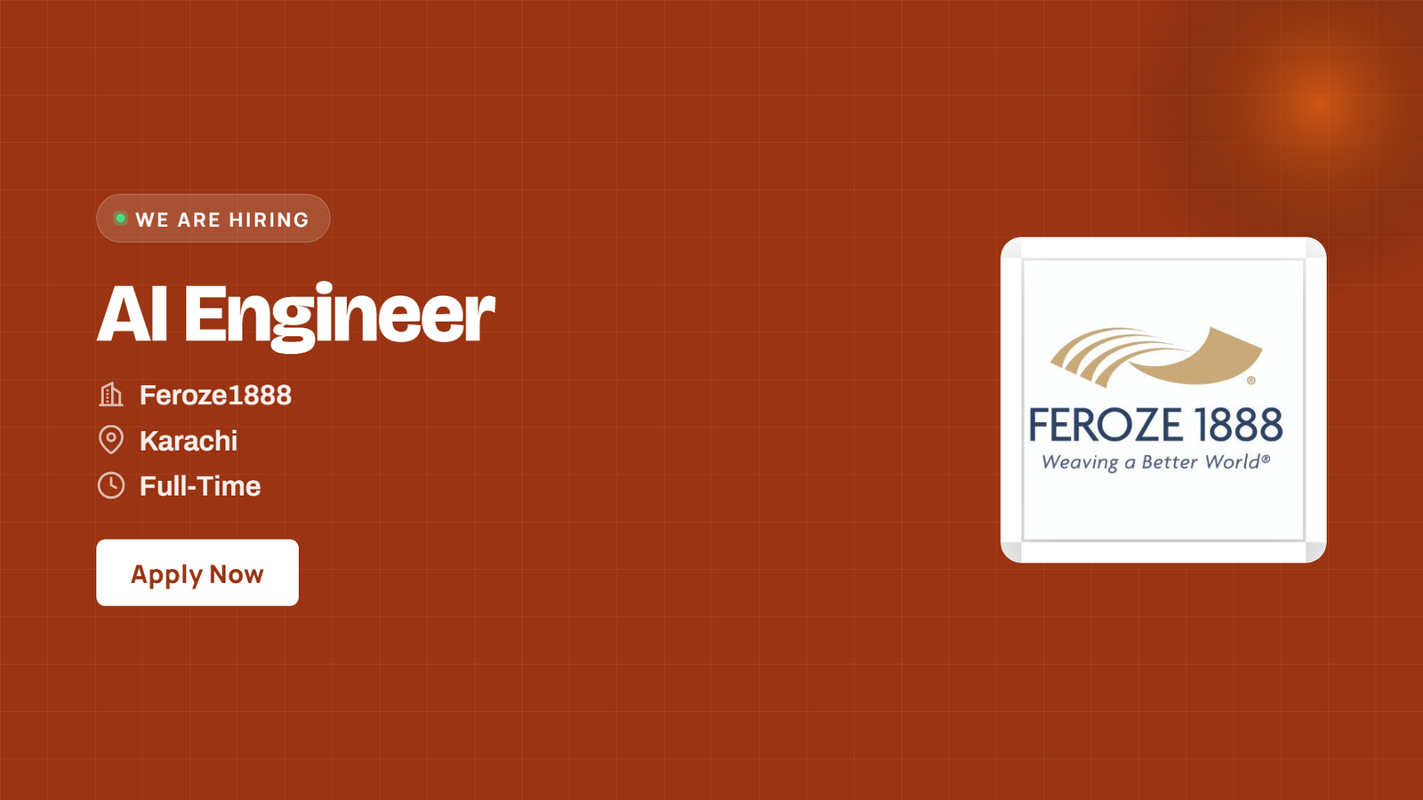 Feroze1888 Jobs 2026 - AI Engineer in Karachi