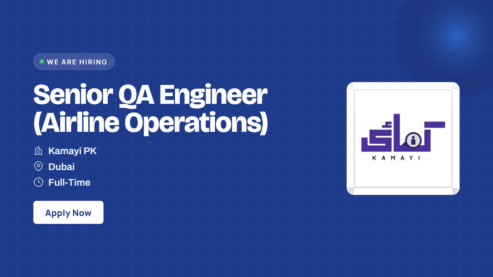 Kamayi Jobs 2026 - Senior QA Engineer (Airline Operations) in Dubai