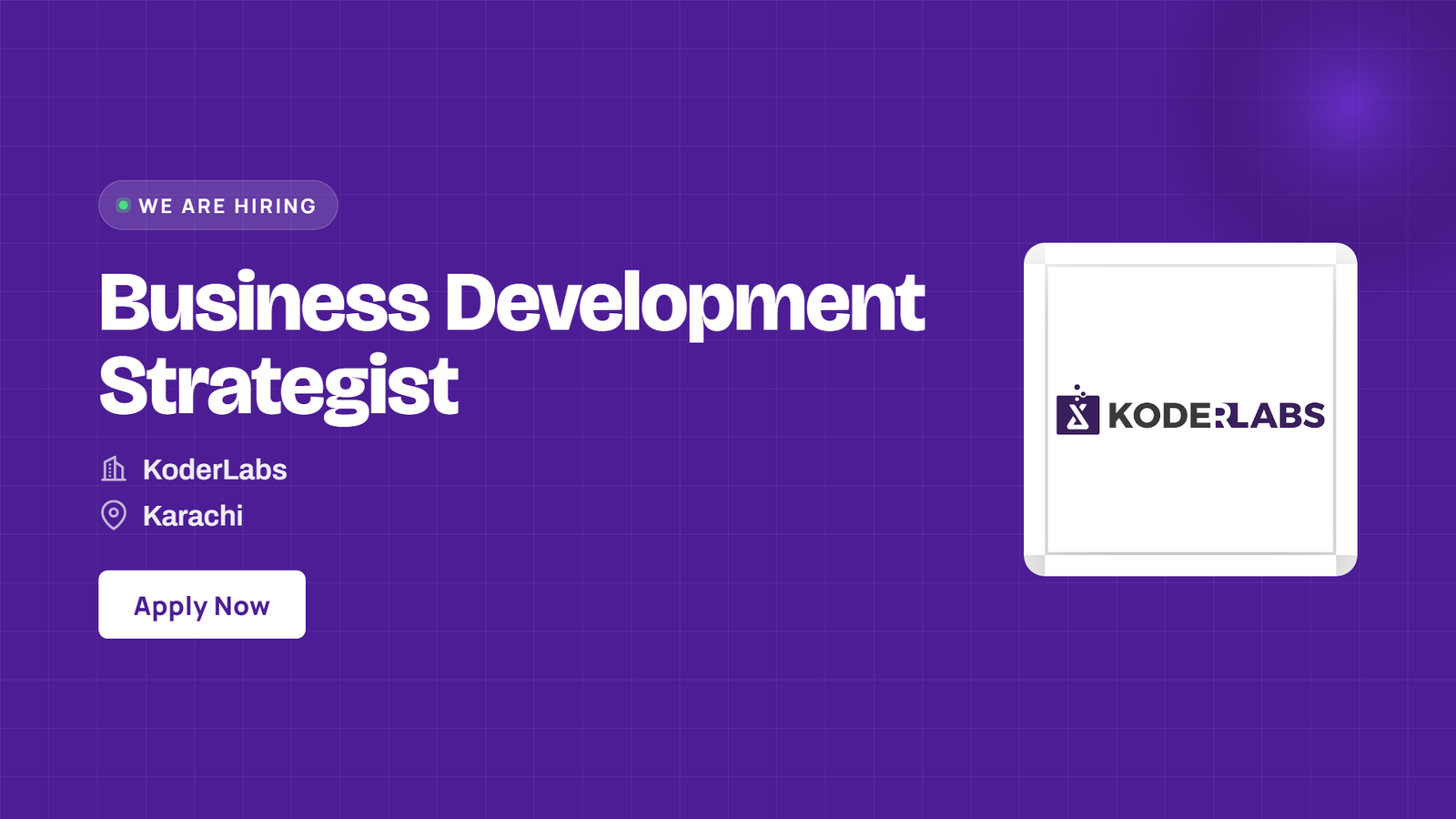 KoderLabs Jobs 2026 - Business Development Strategist in Karachi