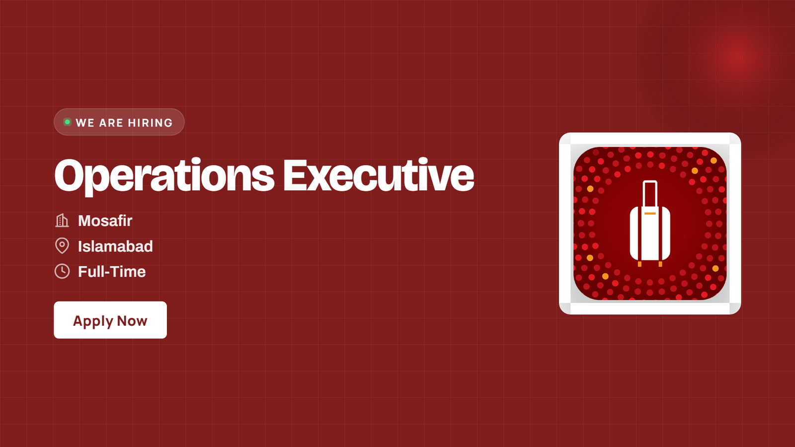 Mosafir Jobs 2026 - Operations Executive in Islamabad